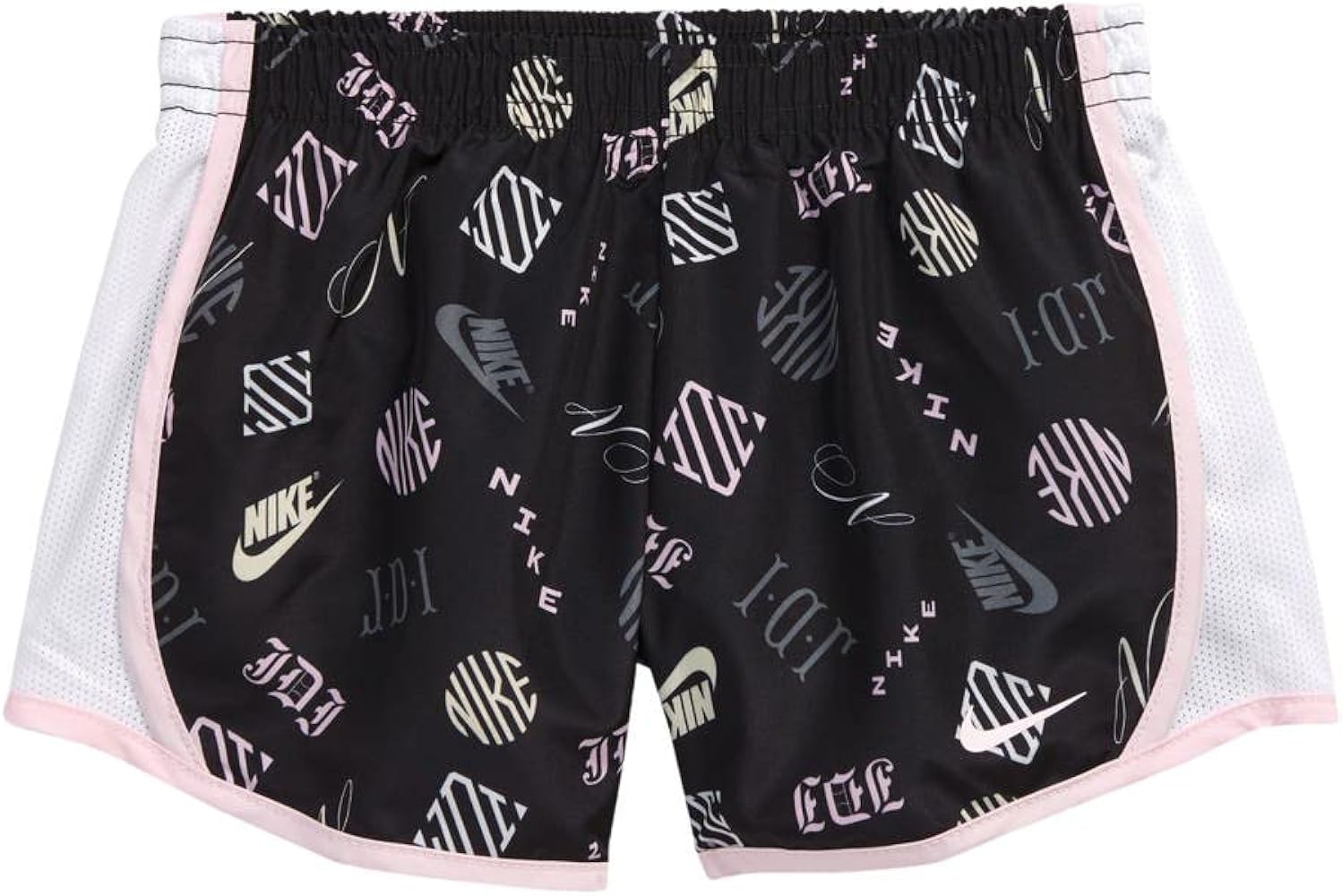 Nike Girl`s Dri-Fit Logo Printed Tempo Running Shorts