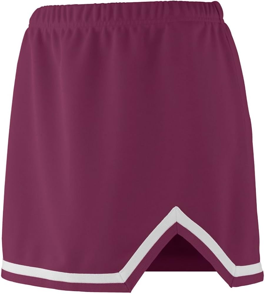 Augusta Girls Energy Skirt Maroon | White 2XS