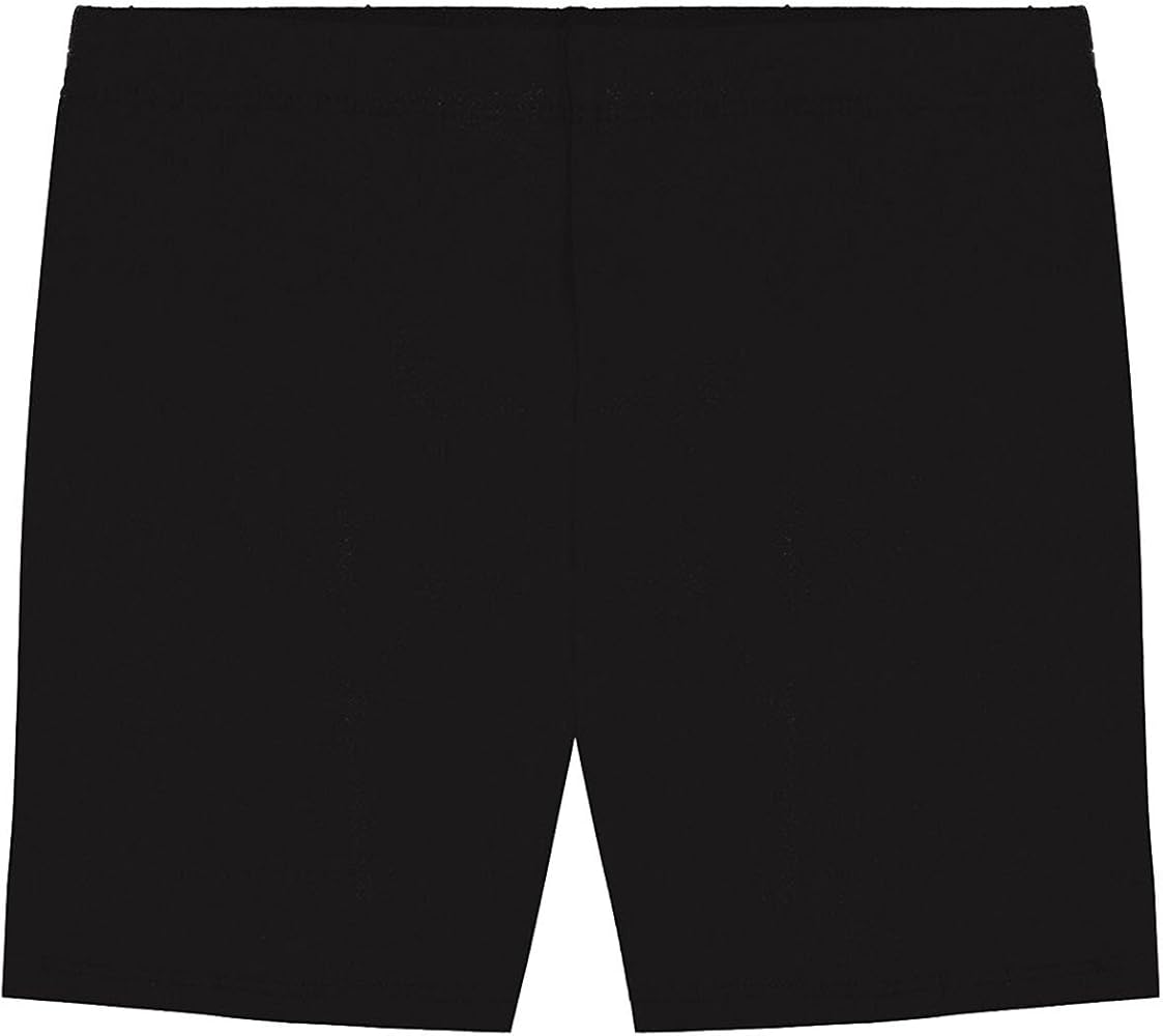 Khanomak Girls' Cotton Bike Shorts for Sports, School Uniform Under Skirts (Sizes 2T- 12 Yrs)