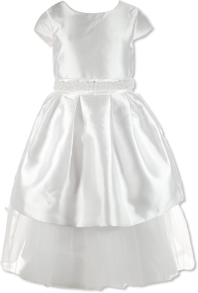 Bonnie Jean Girls' Pleated Mikado Dress