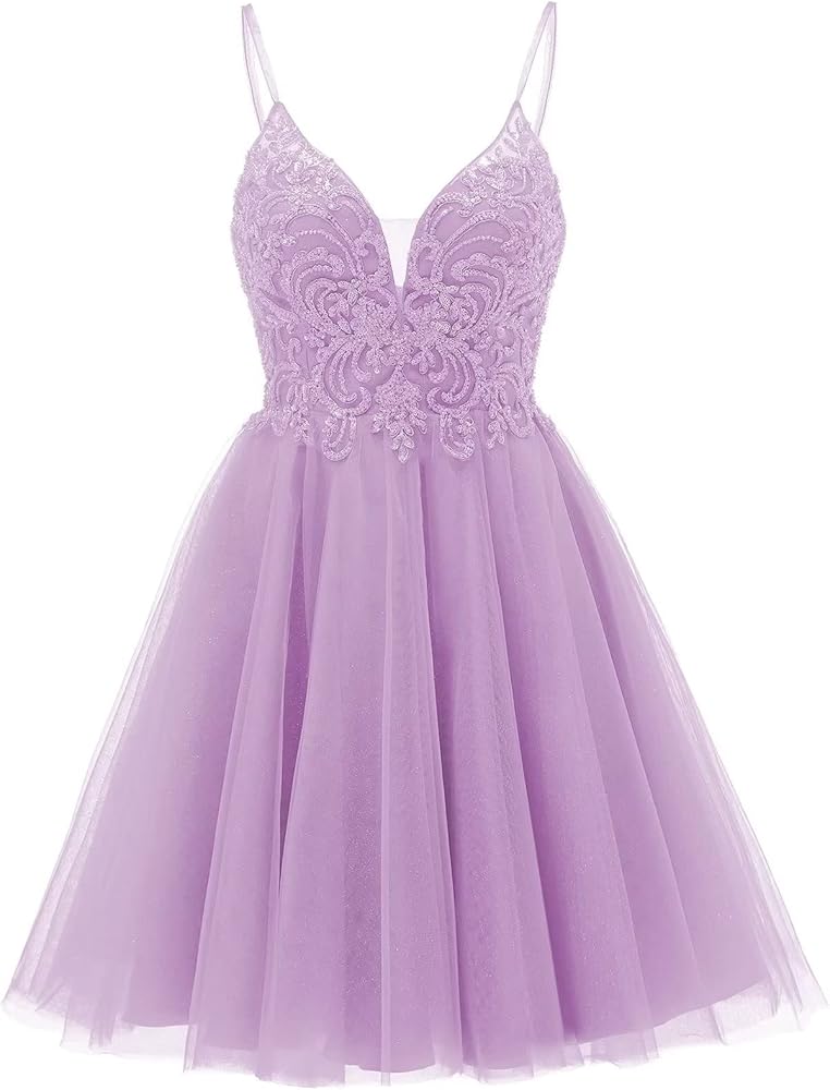 Tulle Homecoming Dresses 2024 Sparkly Prom Dresses Short A Line Cocktail Party Gown