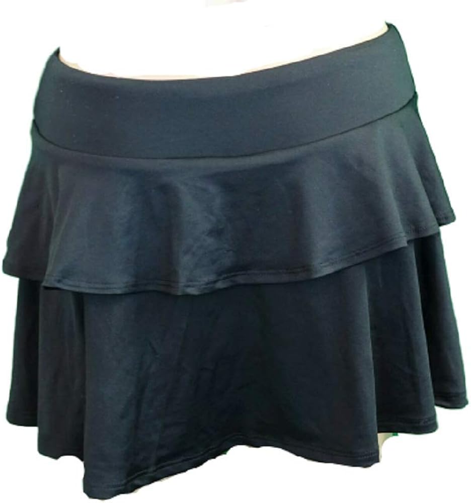 Skechers Active Girl's Ruffle Skirt in Black (7 8)