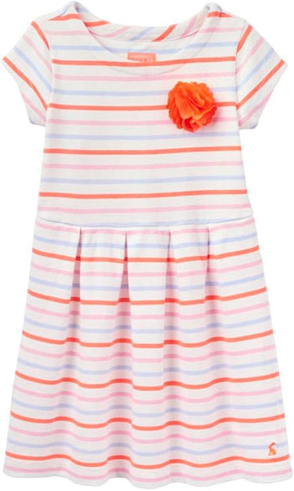 Joules Junior Lara Jersey Dress Multi Stripe 3-4 Years