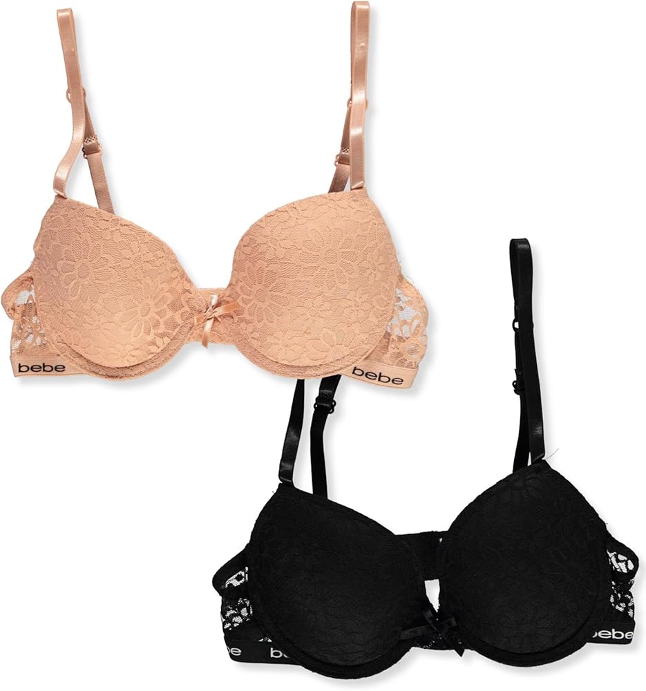 bebe Girls' 2-Pack Bras