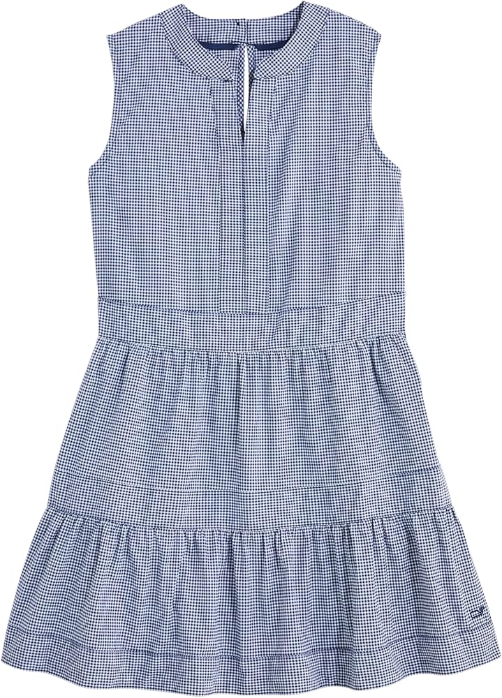 vineyard vines Girls' Harbor Tiered Dress