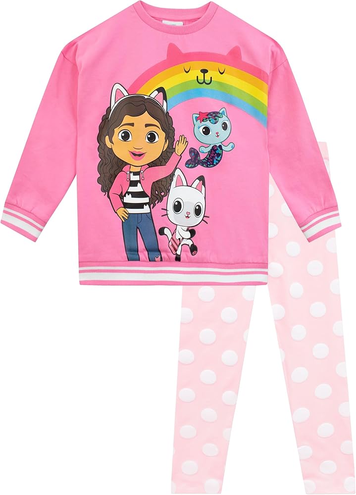 DREAMWORKS GABBY'S DOLLHOUSE Girls Sweatshirt And Leggings Set | Co Ord Set | Girls' Outfits & Clothing Sets