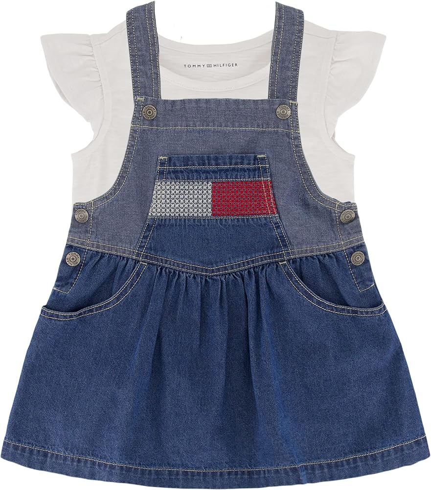 Tommy Hilfiger Baby Girls 2 Pieces Skirtall Set