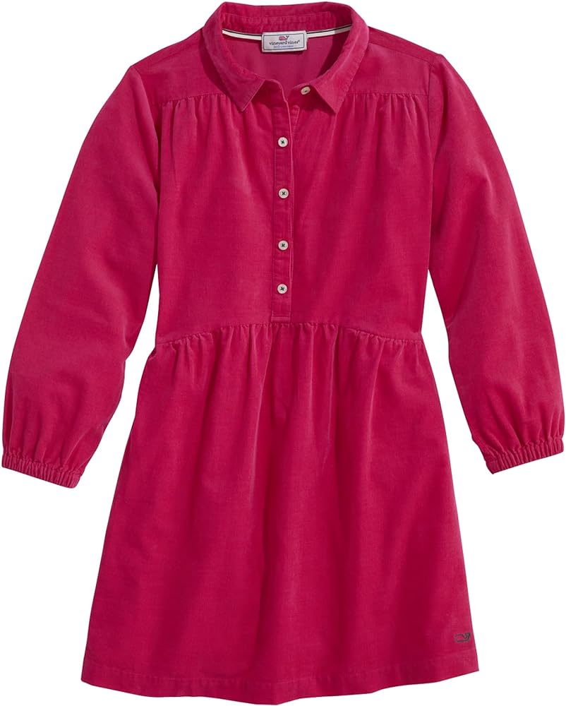 vineyard vines One Size Girls' Corduroy Shirtdress