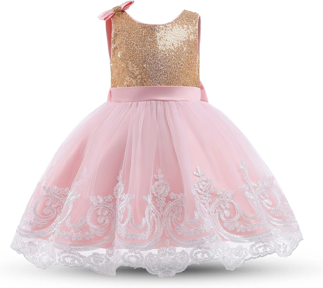 Nileafes Princess Girl Birthday Party Tutu Dress Toddler Girls Wedding Dresses Pageant Ball Gown