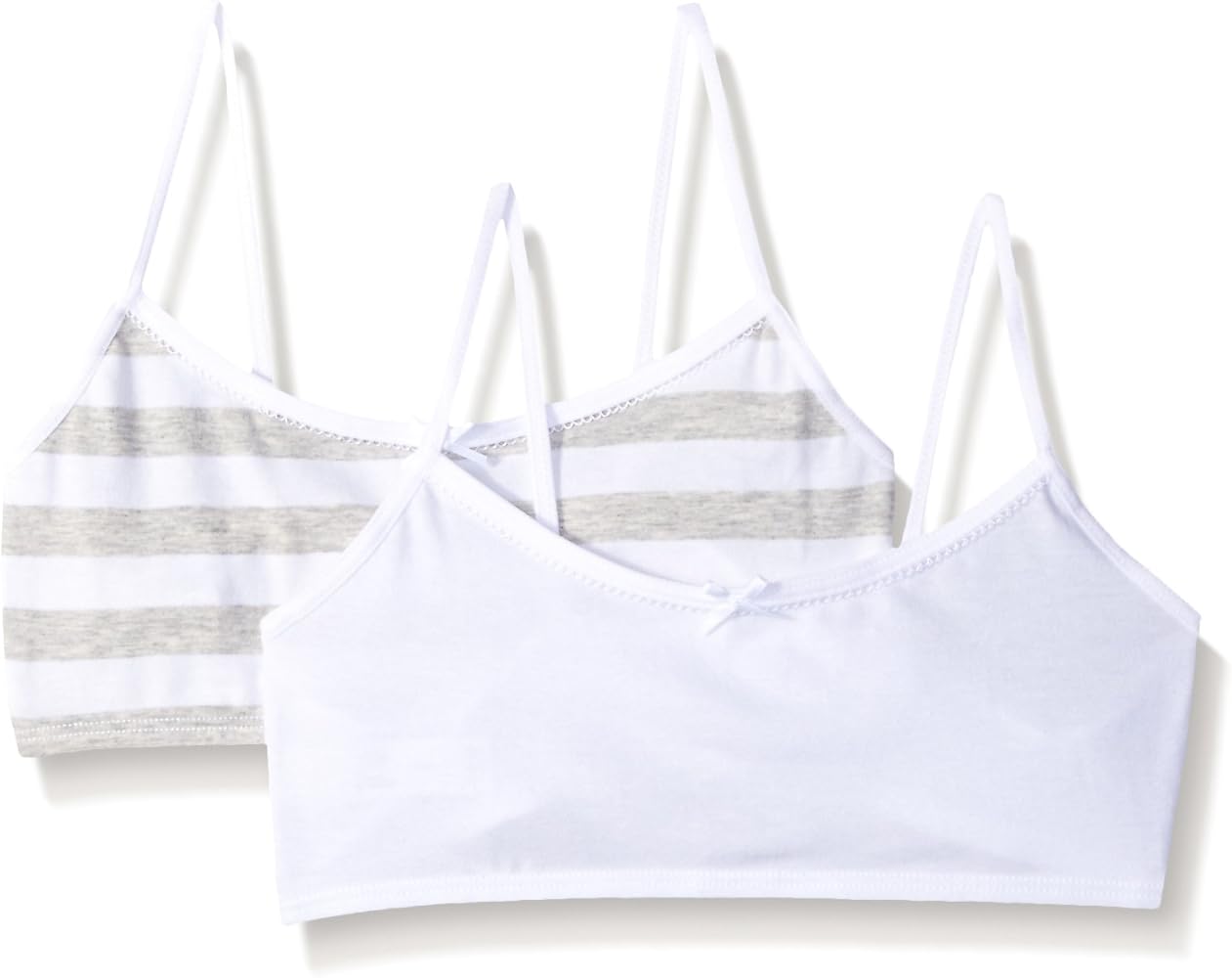 Hanes Girls Crop Top Bralette (Pack Of 2)