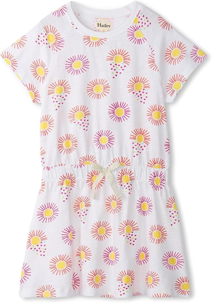 Hatley Girls' Heart Suns Cinched Waist Dress (Toddler/Little Big Kid)