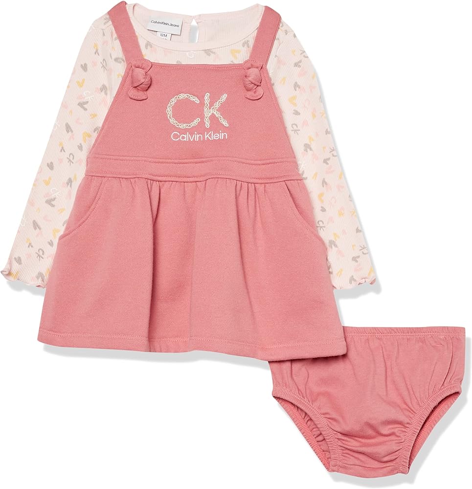 Calvin Klein Baby Girls 2 Pieces Jumper Set