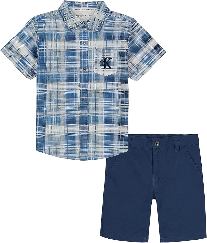 Calvin Klein Baby Boys 2 Pieces Short Set