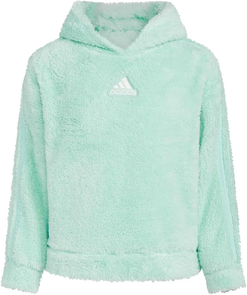 adidas Girl's Cozy Sherpa Hood Pullover (Big Kids)