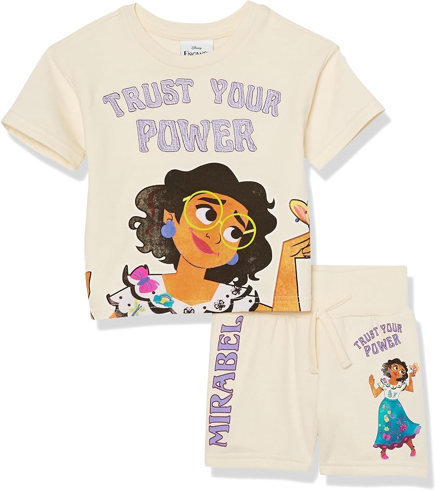 Disney Girls Encanto Mirabel French Terry Tee & Short Set - Toddler GirlsTee & Short Set