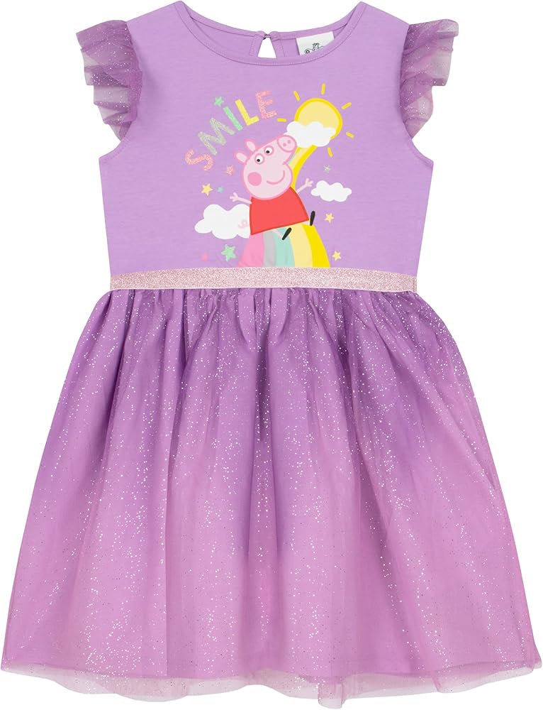 Peppa Pig Dress | Girls Party Dresses | Girls Sparkly Dress