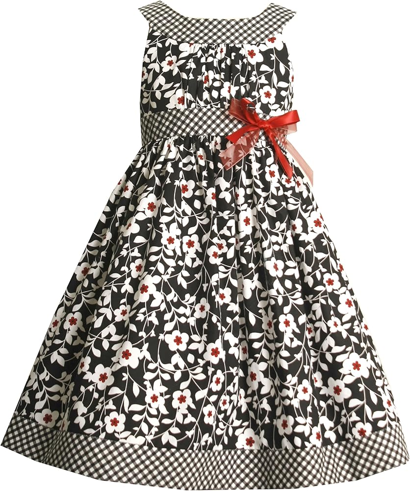 Bonnie Jean Little Girls' Allover Ditsy Print Dress