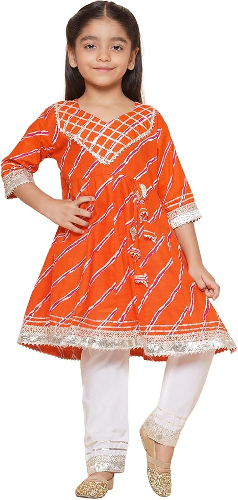 AJ DEZINES Girls Salwar Suit With Lace Work | Readymade Indian Kids Ethnic Salwar Suit||Party Wear Dress