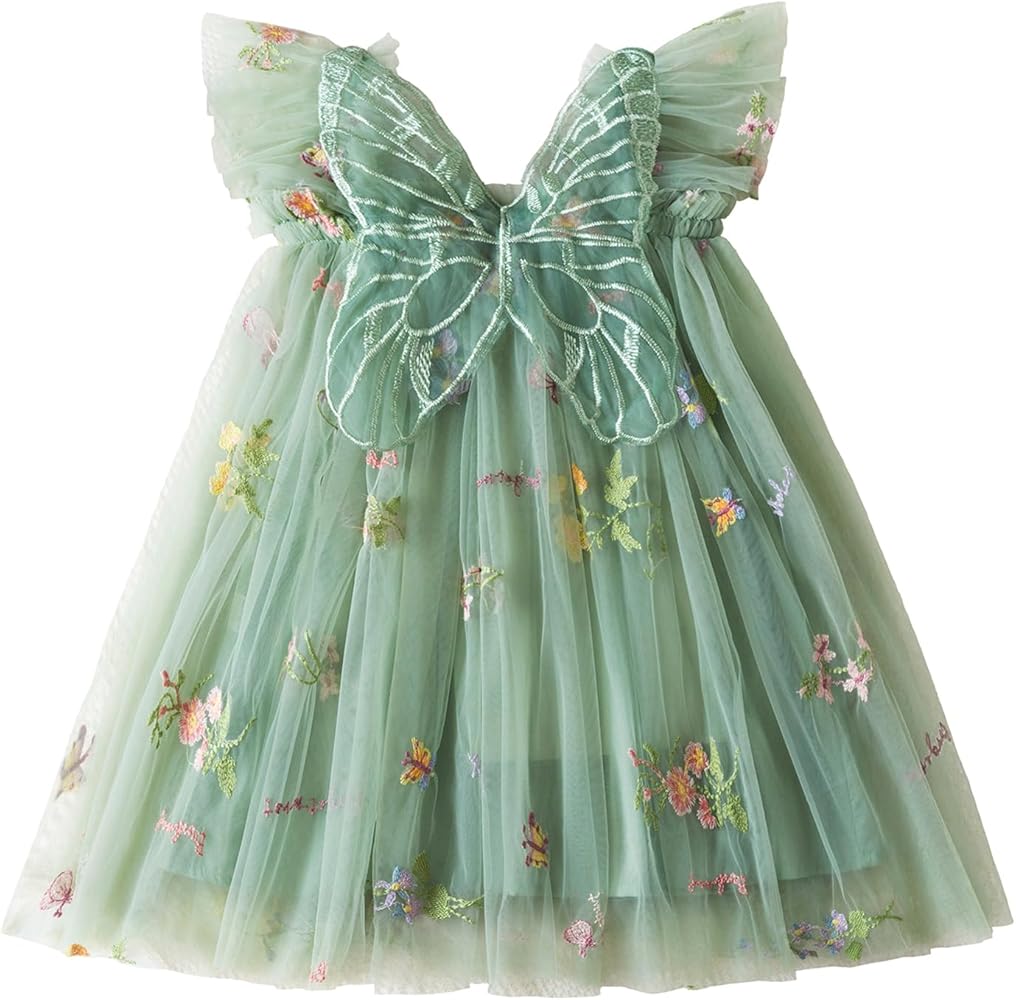 TTYAOVO Toddler Baby Dress Birthday Party Tulle Girl Dresses