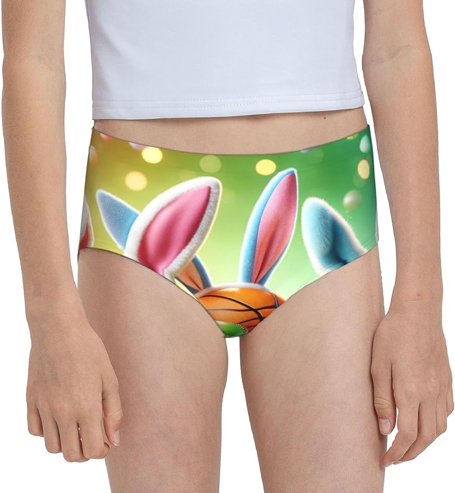 Augenstern Cotton Underwear Easter-Rabbit-Ears-Balls Girls'Briefs Soft Underpants