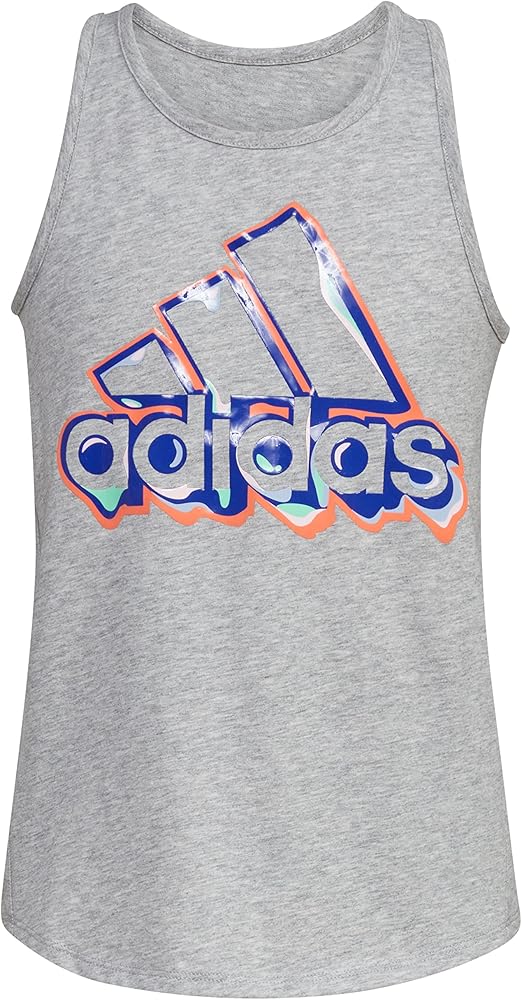 adidas Girls' Sleeveless Tie-Back Tank Top