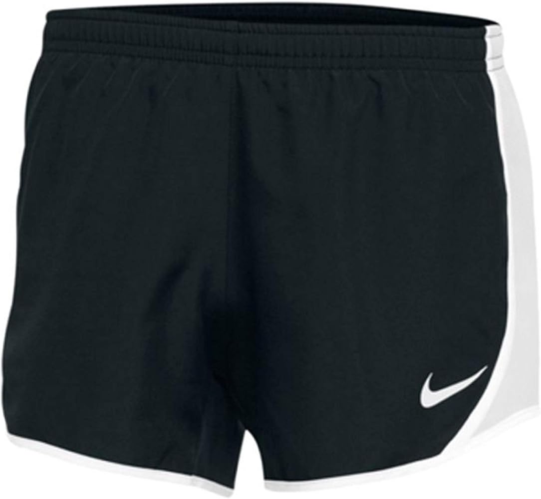 Nike Girls Dry Tempo Running Shorts (X-Large, Black/White)