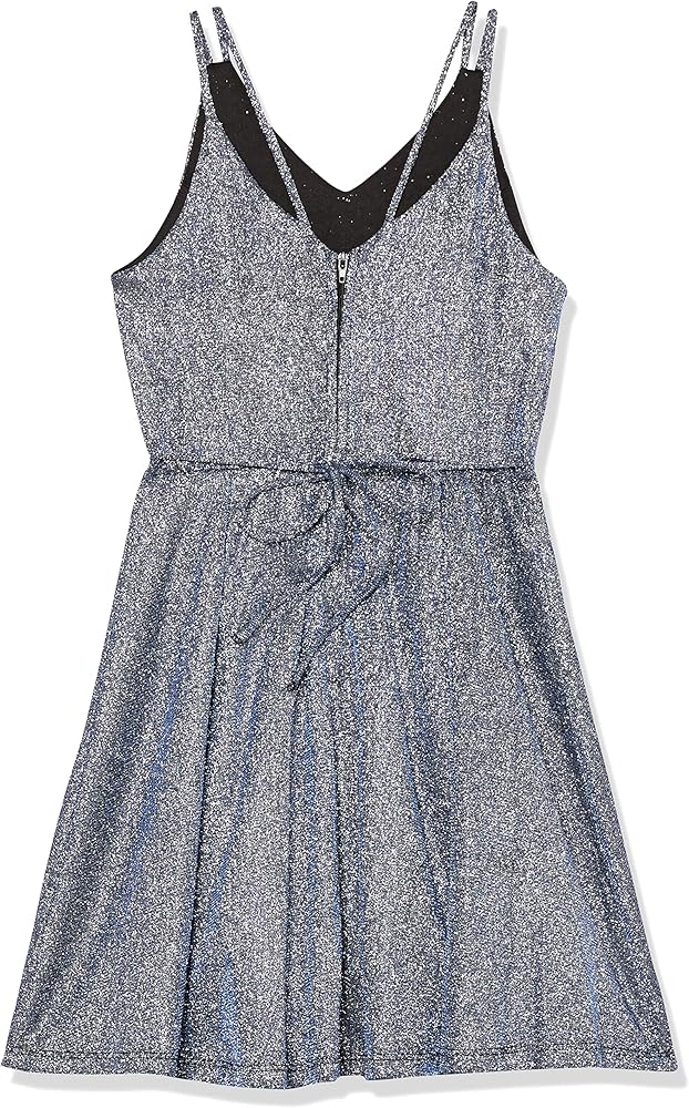 Speechless Girls' Sleeveless Glitter Party Dress