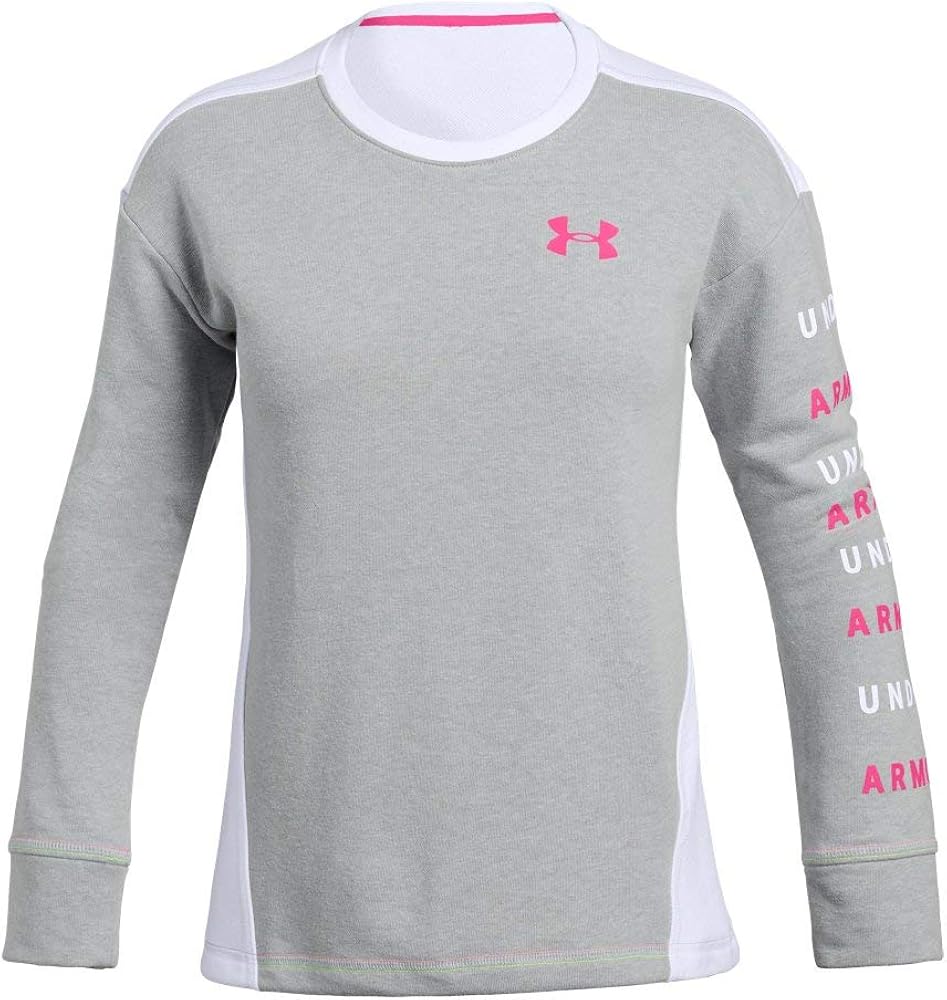 Under Armour Girls' Rival Terry Crew Pull Over