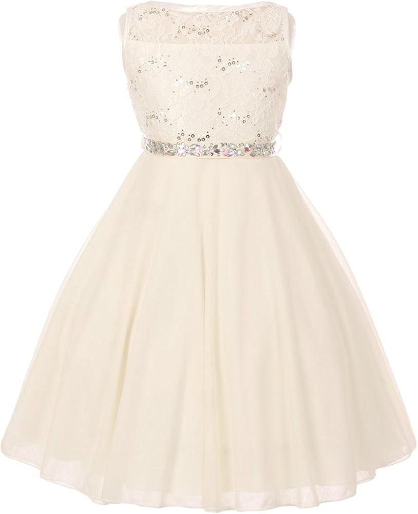 Flower Girl Dress Double Chiffon T-Length Dress