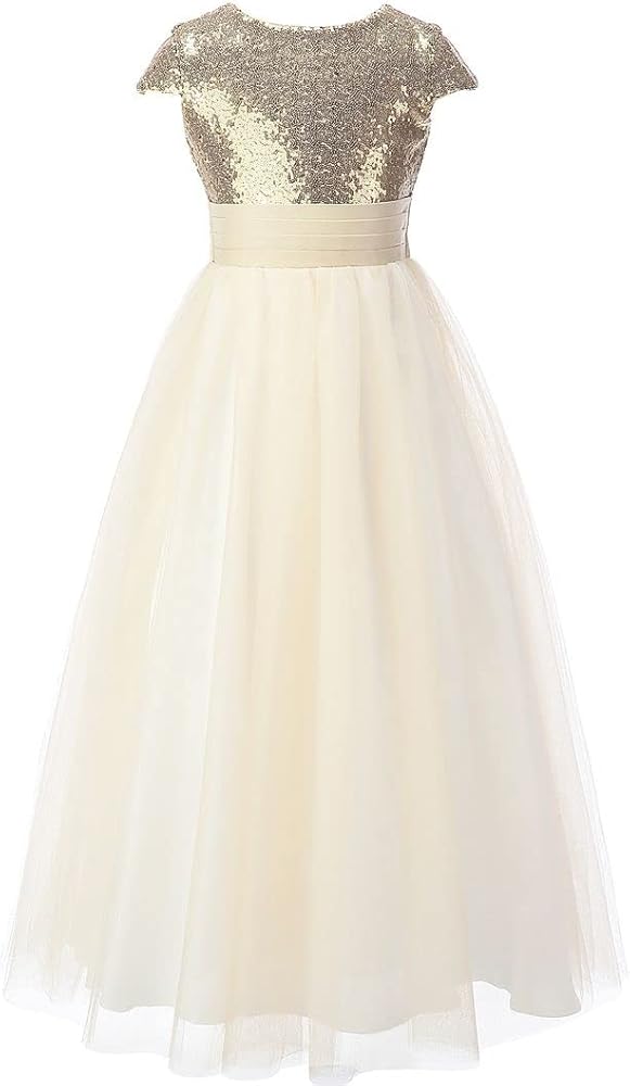 Bow Dream Tulle 3D First Communion Dresses Wedding Pageant Flower Girl Dress Ivory White