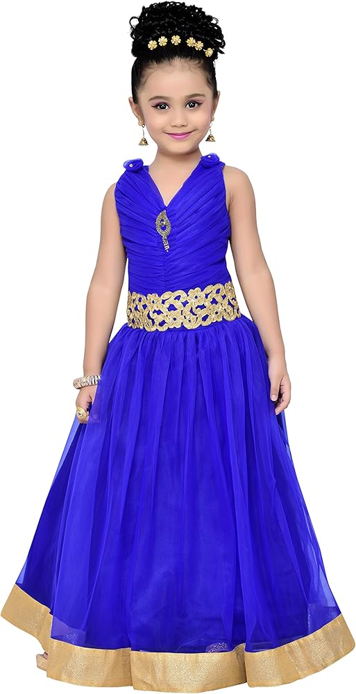 ADIVA Girls Indian Gown Dress for Kids