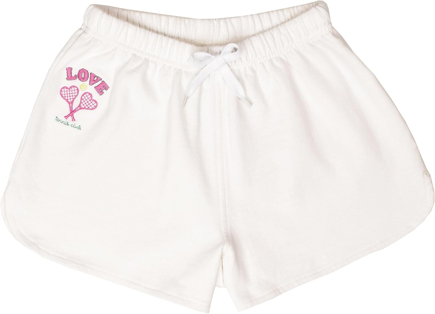 iscream + Theme NYC Big Girls French Terry Applique and Embroidered Accent Gym Short Collection