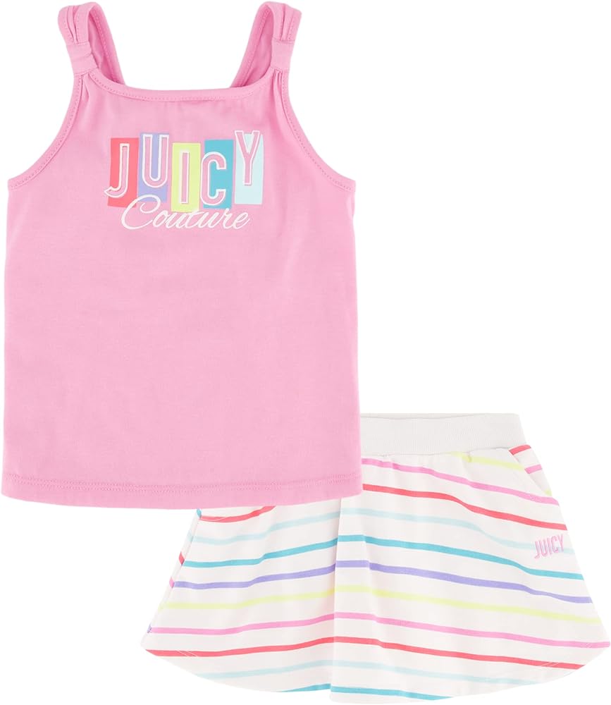 Juicy Couture girls 2 Pieces Skort Set