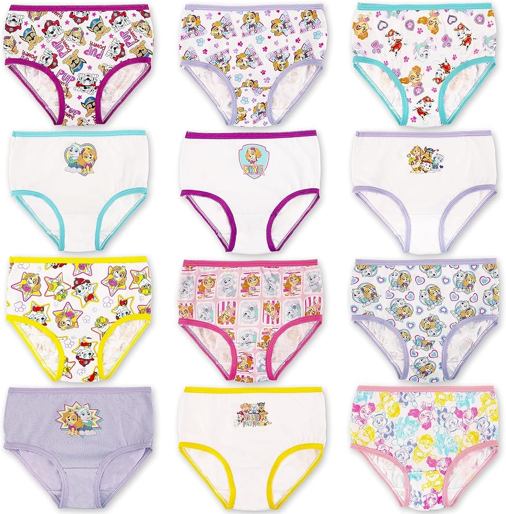 Paw Patrol Girls' 12-Days Advent Underwear to Make The Holidays and Potty Training Fun, Available in Sizes 2/3t, 4t and 5t