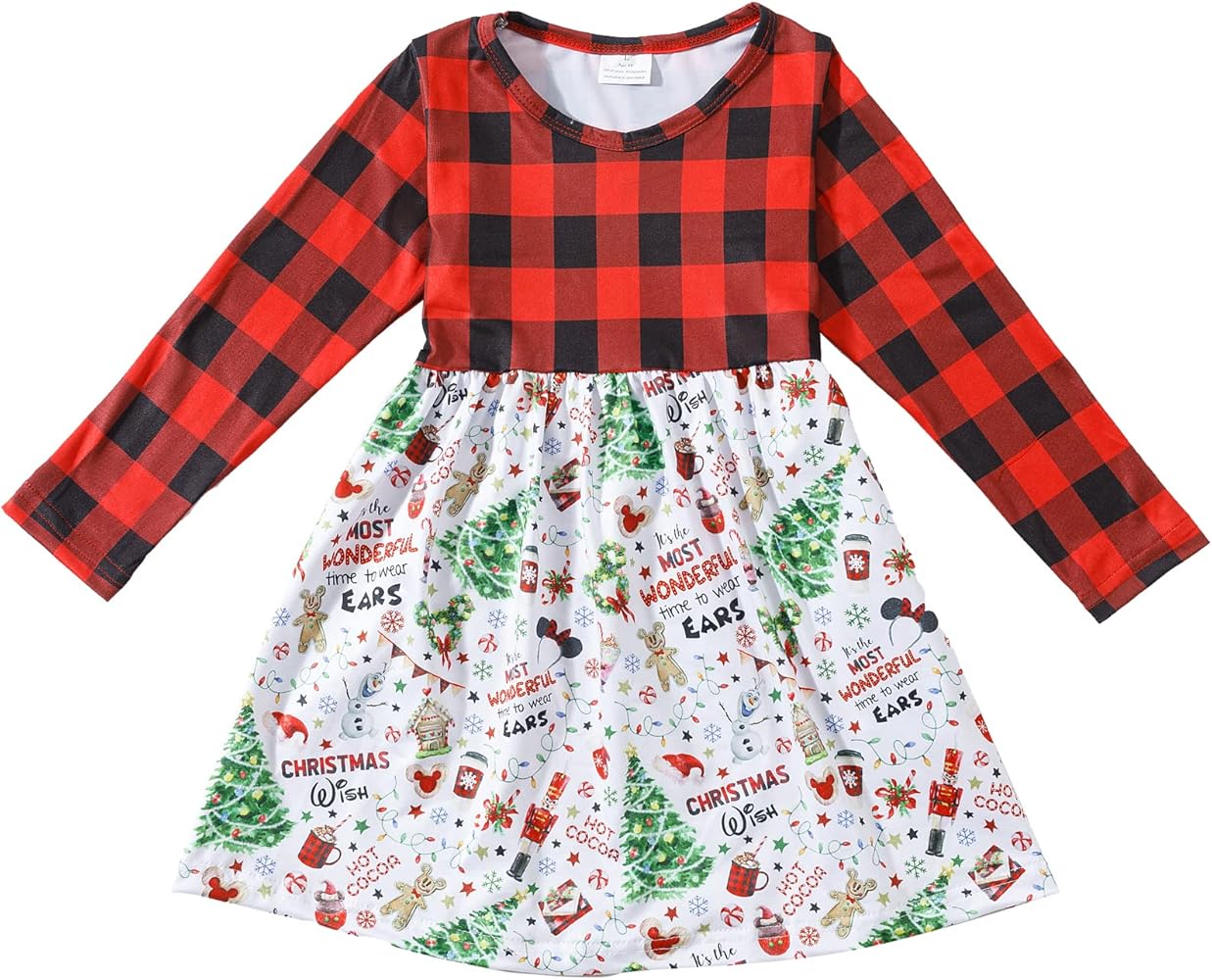 Halloween Christmas Kids Toddler Girls Pumpkin Dress Twirl Dresses Flutter Sleeve Dress 2-8Y