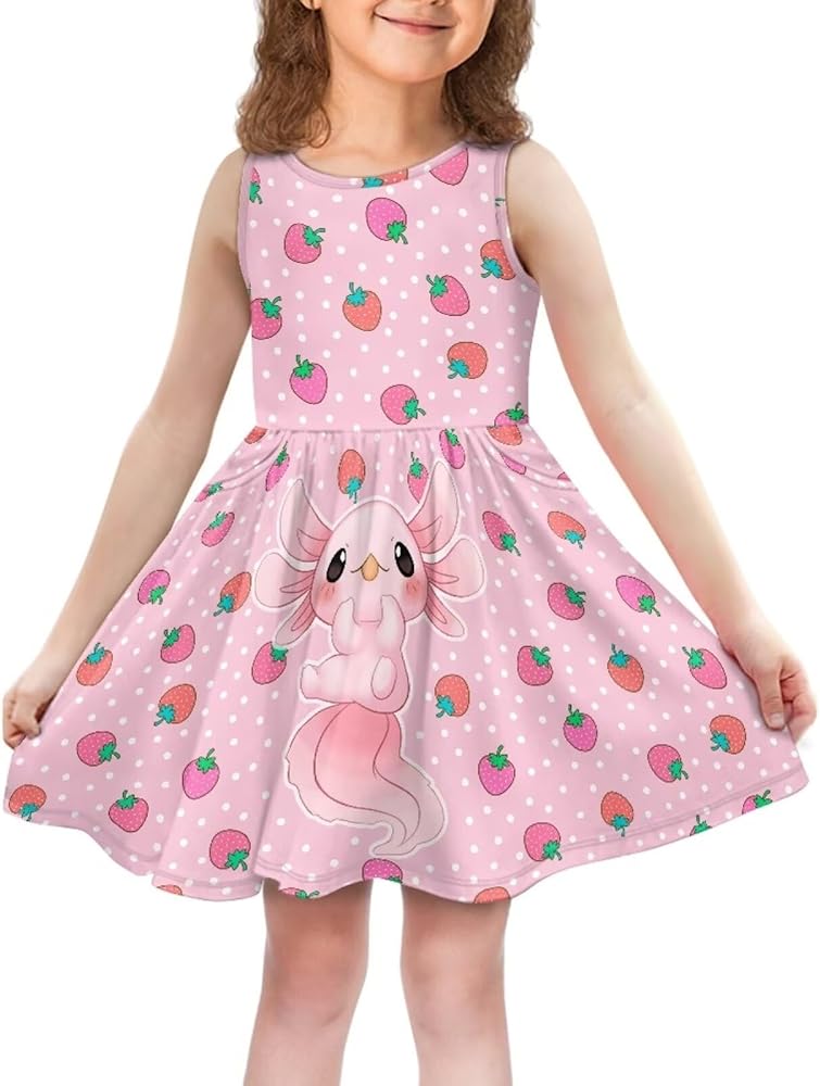 Ystardream Cute Dress for Girls 2-14 Teen Girl Trendy Clothes Casual Summer