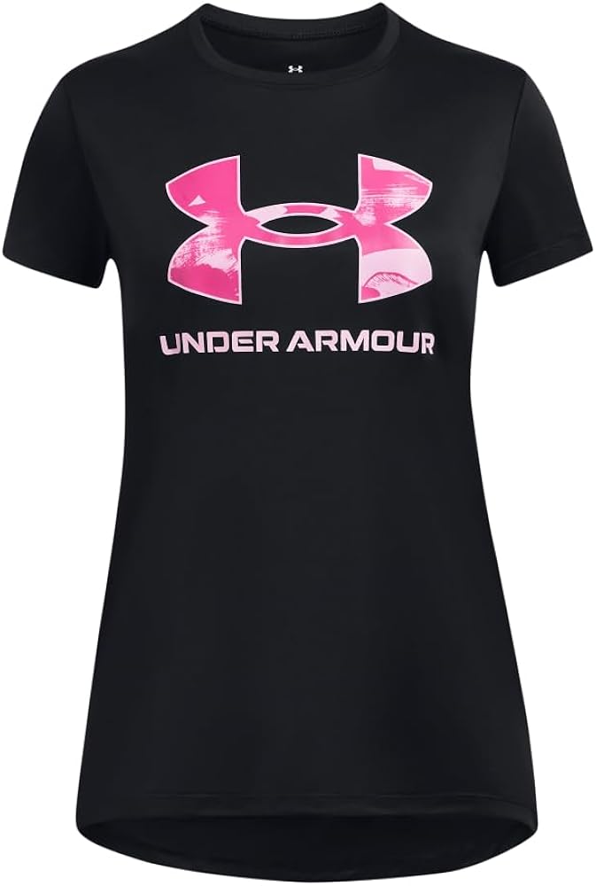 Under Armour Girls' Tech Big Logo Short Sleeve Crew Neck