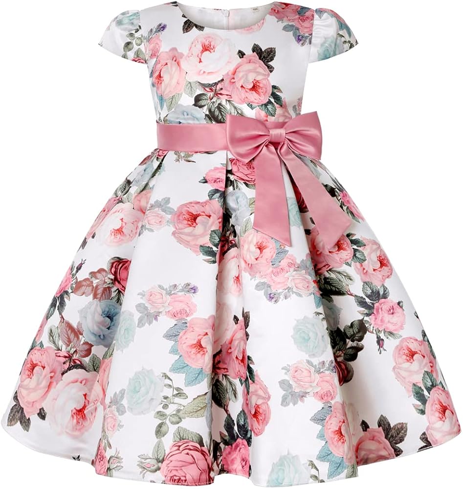 2-9T Flower Girls Dress Ball Gown Party Pageant Floral Dresses