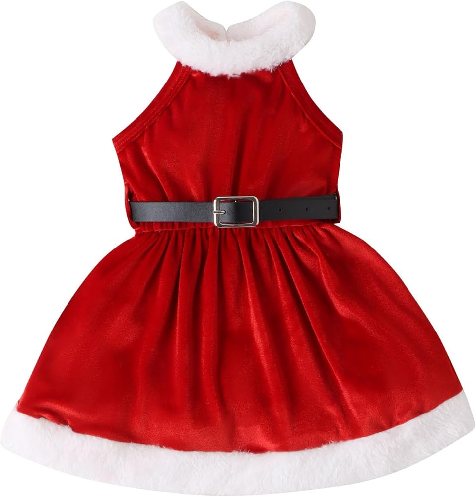 4t Girls Dresses Toddler Girls Sleeveless Christmas Dress Xmas Dresses T Shirt Dress Girls