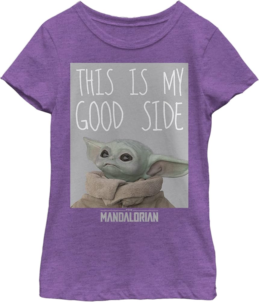 The Mandalorian Girl's Star Wars The Child This is My Good Side T-Shirt