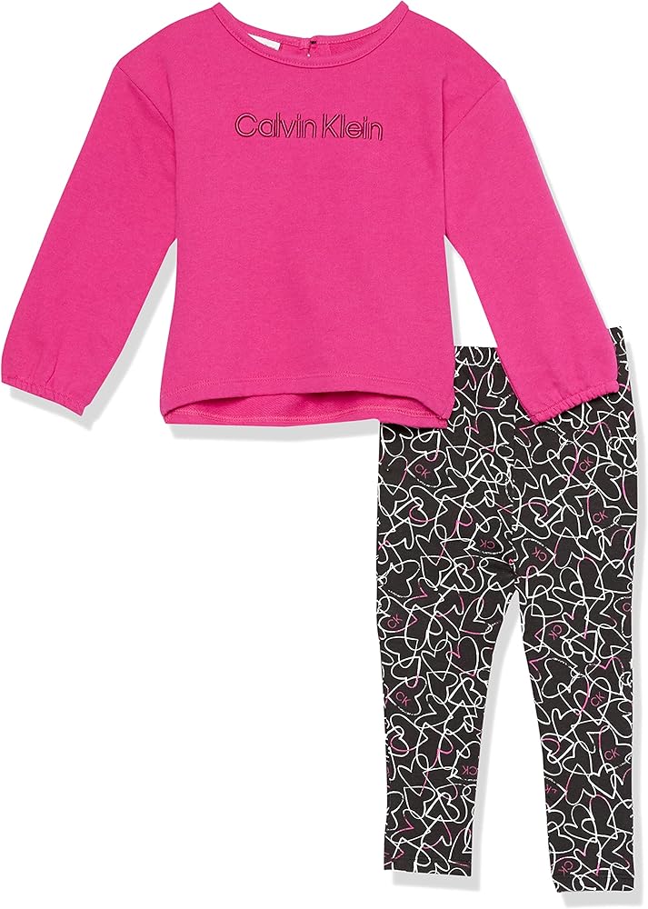 Calvin Klein Baby Girls 2 Pieces Jogger Set