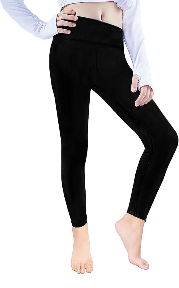 Felix & Flora Girls Yoga Legging High Waist Active Pants for Workout Dance Running