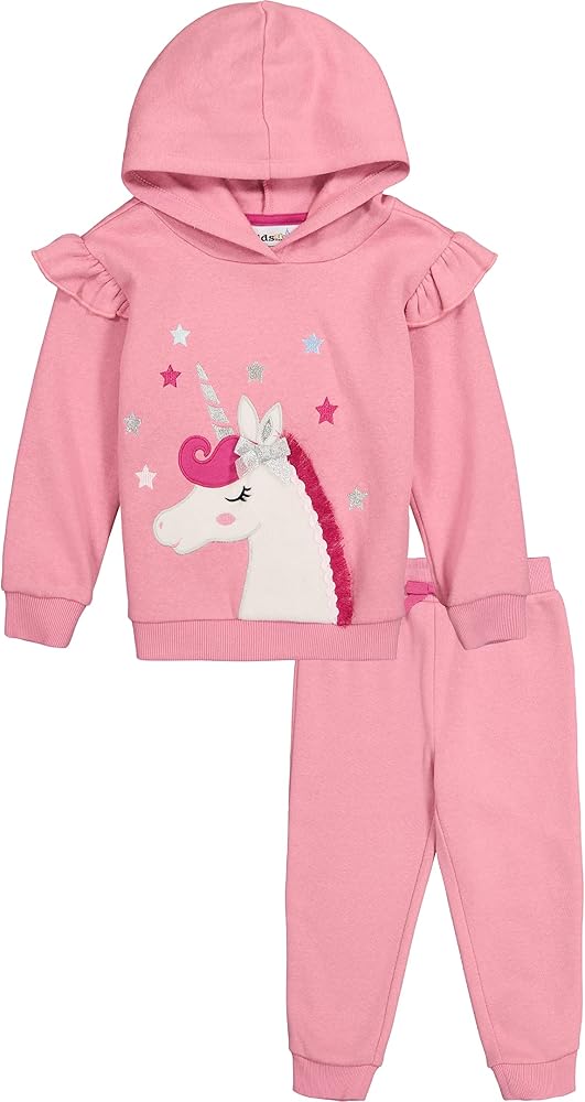 Kids Headquarters girls 2 Pieces Hooded Jog Set