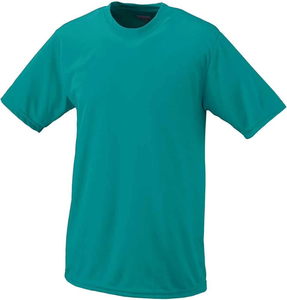 Augusta Sportswear Kids' Standard Wicking Tee Shirt, Teal, Medium