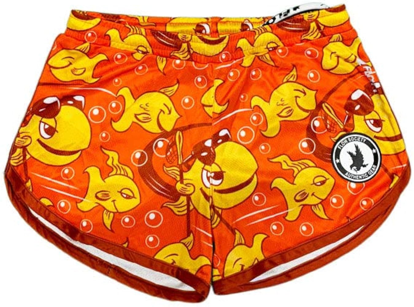 Flow Society Girls Gold Flow Fish Athletic Short