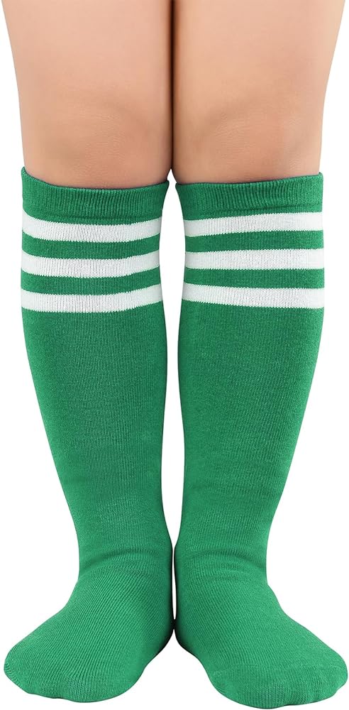 Zando Kids Soccer Baseball Football Softball Socks Cotton Girls Uniform Socks Boys Knee High Socks