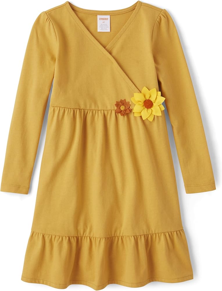 Gymboree Girls' and Toddler Long Sleeve Knit Casual Dresses