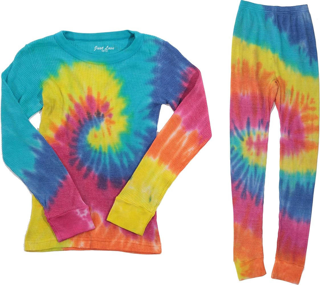 Just Love Girls Tie Dye Two Piece Thermal Underwear Set