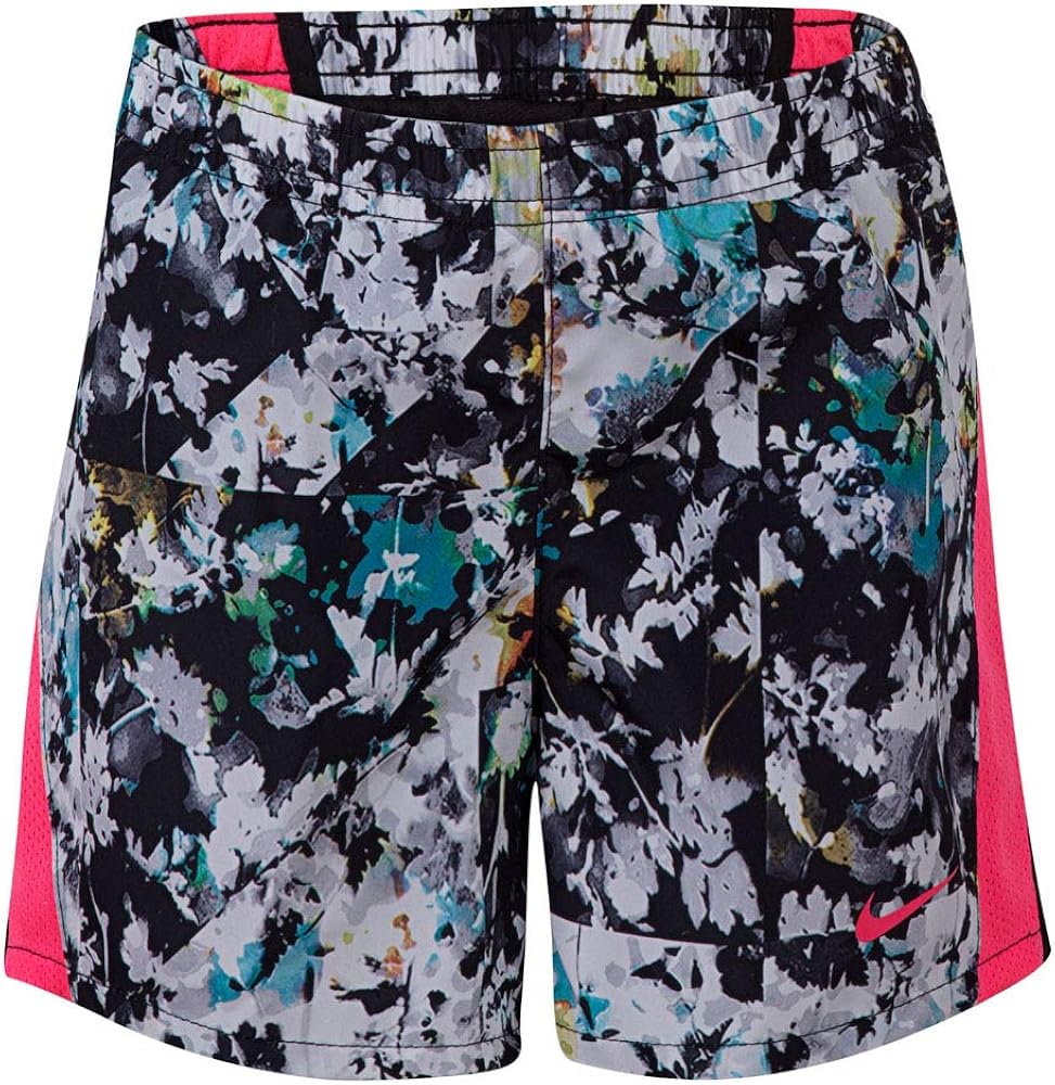 Nike Girl`s Fractal Floral 10K Running Shorts