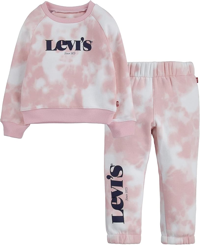 Levi's® Baby Girl's Tie-Dye Knit Set (Toddler) Almond 2T (Toddler)